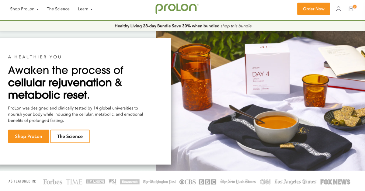 Prolon 5 Day Fasting Nutrition Program Prolon 5 Day Fasting Nutrition Program